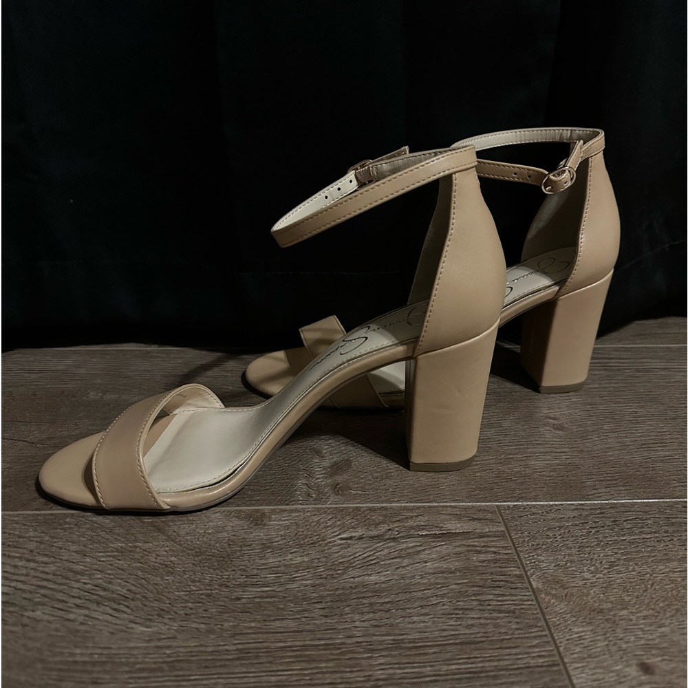 Jessica Simpson tan heels